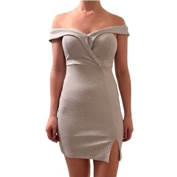 Speechless sparkle Gray bodycon dress juniors size 3 - Picture 1 of 11